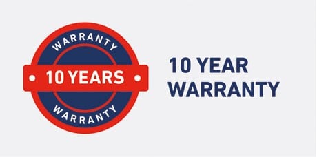 10 Year Warranty